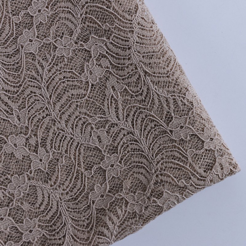 Cutwork Dyed Polyester Lace Fabric for Women's Wear Wholesale Supplier 14